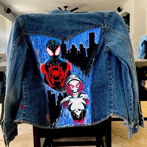 Hand painted denim jacket